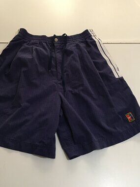 Vintage Nike Challenge Court Tennis Shorts Mens Medium Blue 90s